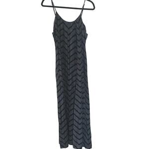 Moronsa Target Black & Gray Chevron Maxi Dress - Women's Large